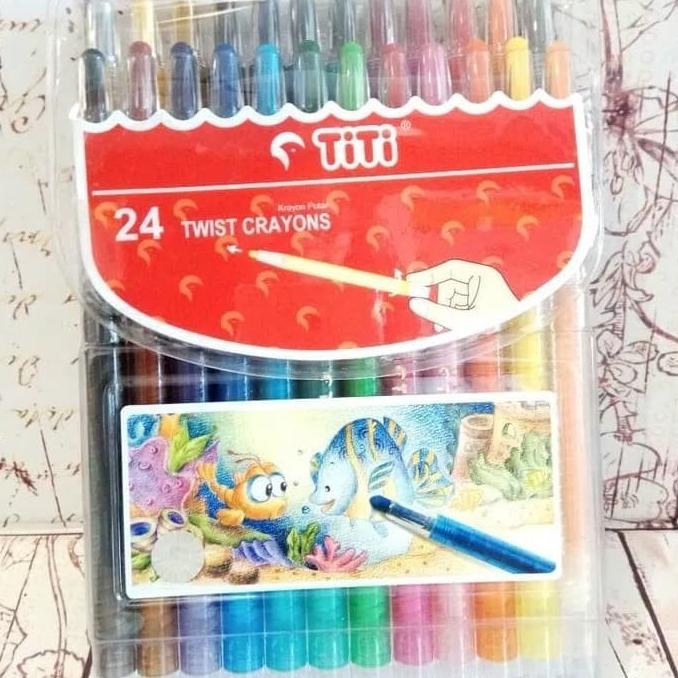 

Crayon Oil Pastel Titi Putar 24 Warna