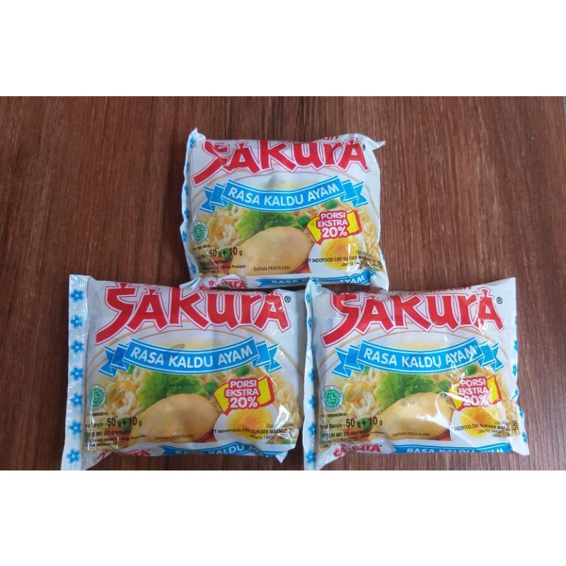 Jual Mie Sakura Kuah Rasa Kaldu Ayam 60 Gram Shopee Indonesia