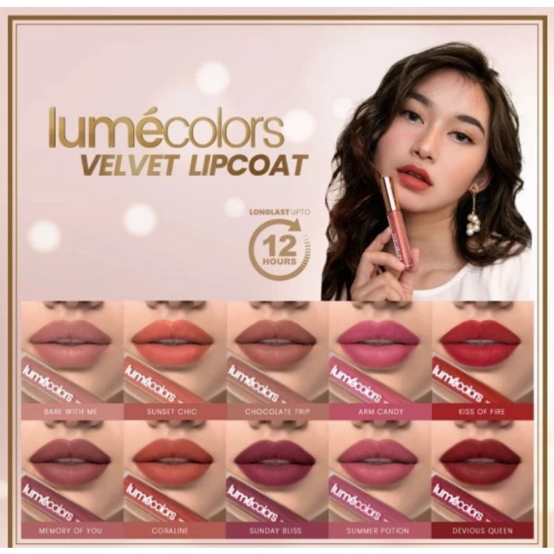 HEMAT Bundling Lumecolors Kosmetik Foundation Lipcoat Lipmousse Sponge
