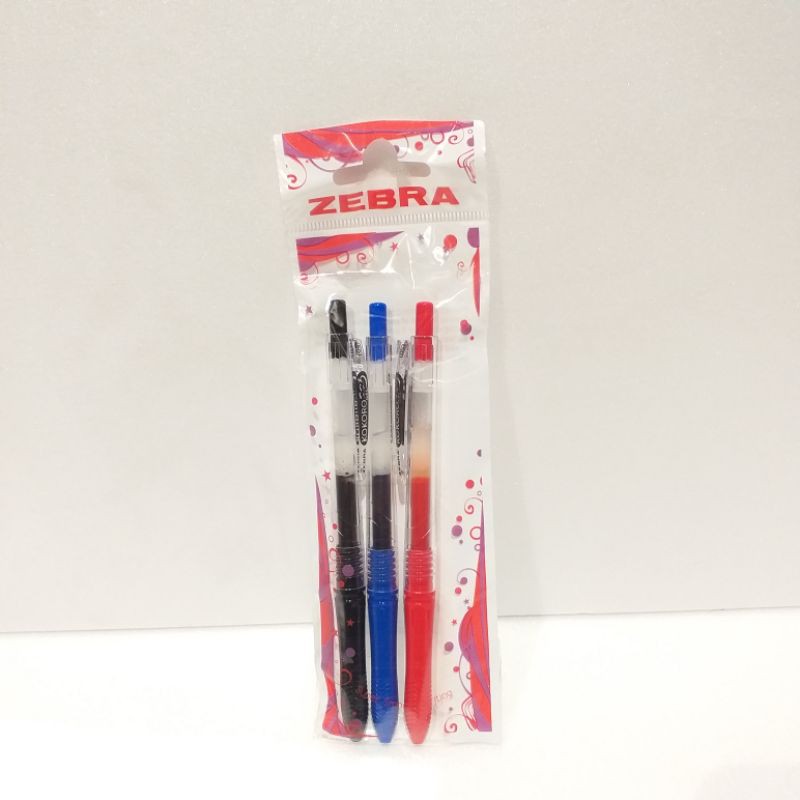 

ZEBRA KOKORO GEL PEN RETRACTABLE 0.5mm SET 3 MIX