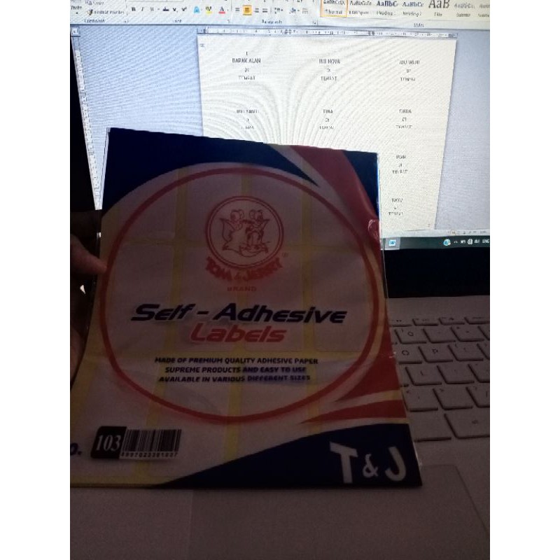 

Jasa print label undangan