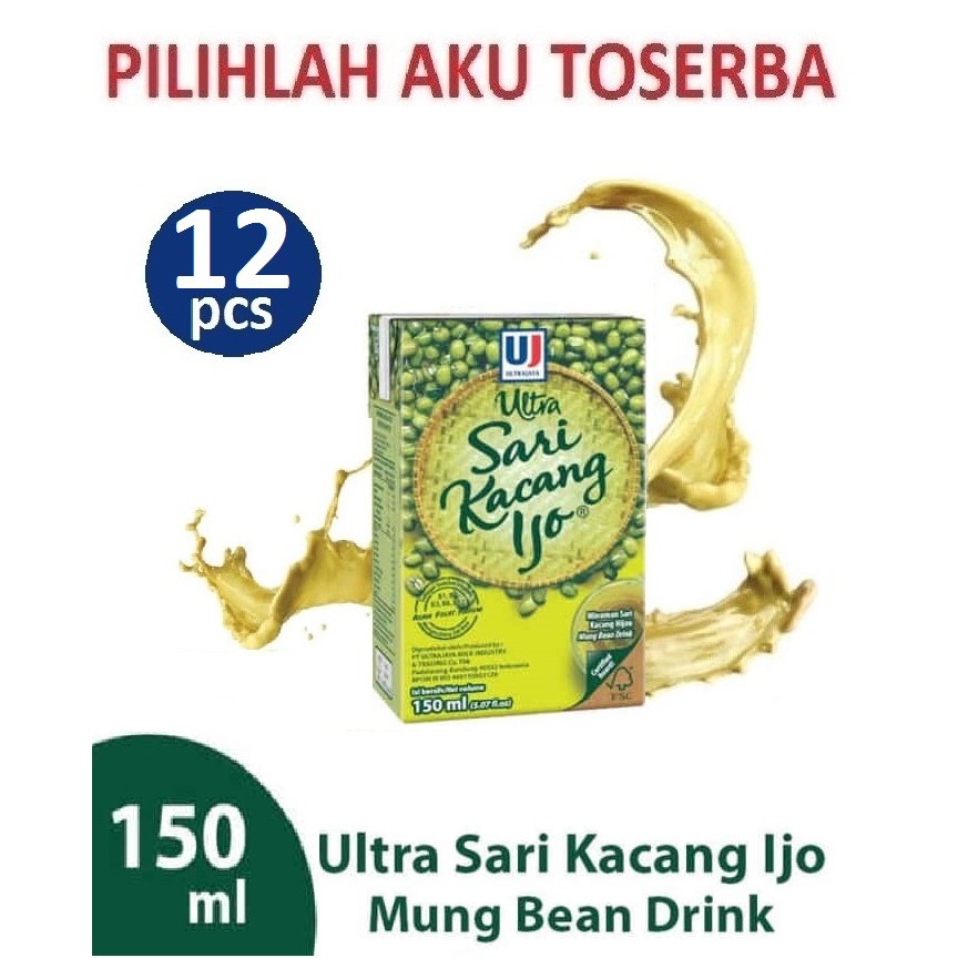 ULTRA SARI KACANG IJO 150 ml (1 PAKET ISI 12)