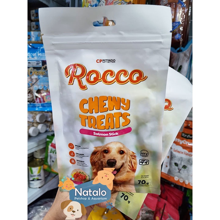 Rocco Chewy Treats 70GR Snack Anjing Cemilan Daging Stick Jerky