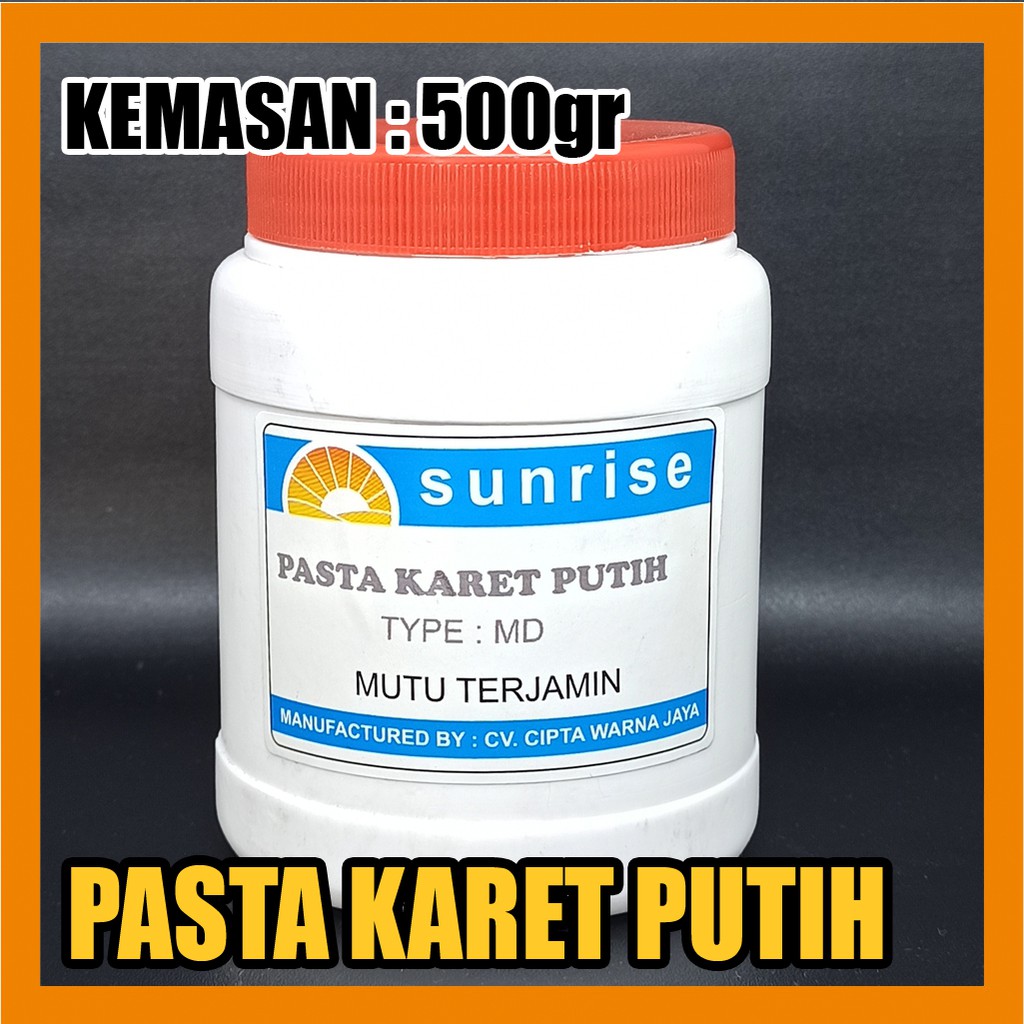 

Tinta Rubber Sablon Kaos Pasta Karet Putih Sunrise 500g