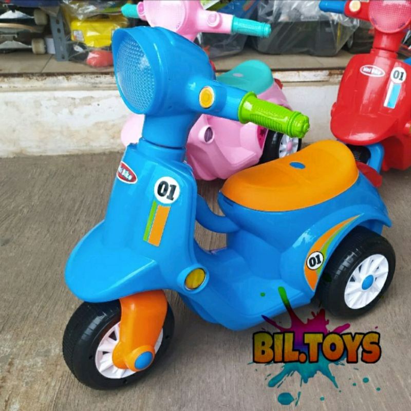 MAINAN ANAK MOTOR DUDUK MINI BIKE KENDARAAN TUNGGANG MB 691 MUSIK LAMPU SCOOTER ANAK PUSH BIKE