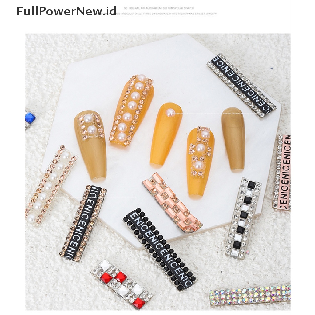 (Full) Stiker Kuku Gaya Jepang Motif Tulisan Aksen Hollow Untuk Aksesoris Nail Art / Manicure