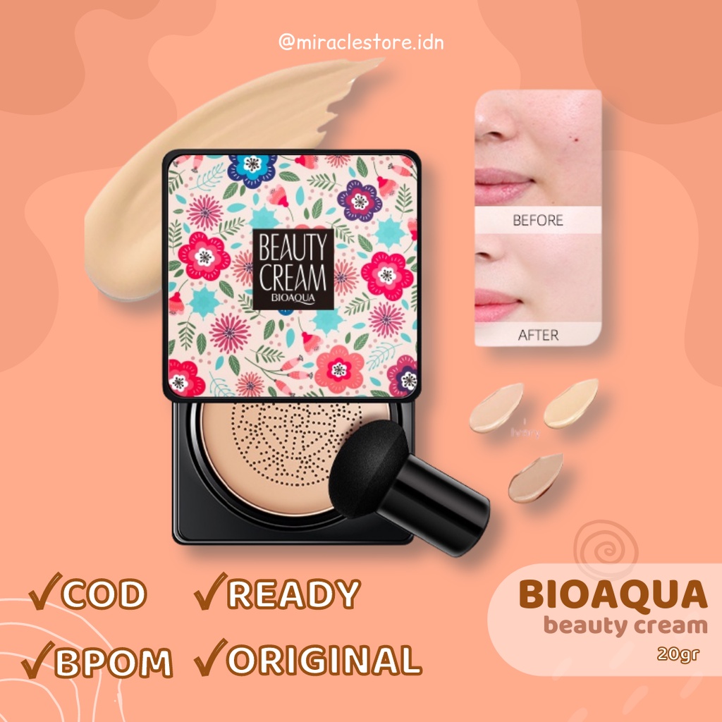 BIOAQUA BEAUTY CREAM BB CUSHION WHITENING BPOM BB CREAM BIOAQUA