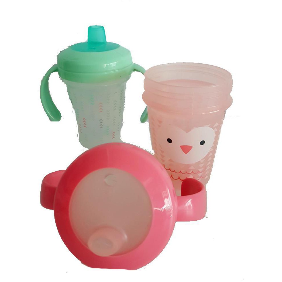 Newmei - The First Years Stackable Soft Spout Trainer Cup 4M+ 7oz / 207ml / Gelas Bayi Isi 2pcs/Pack (Tersedia varian motif)