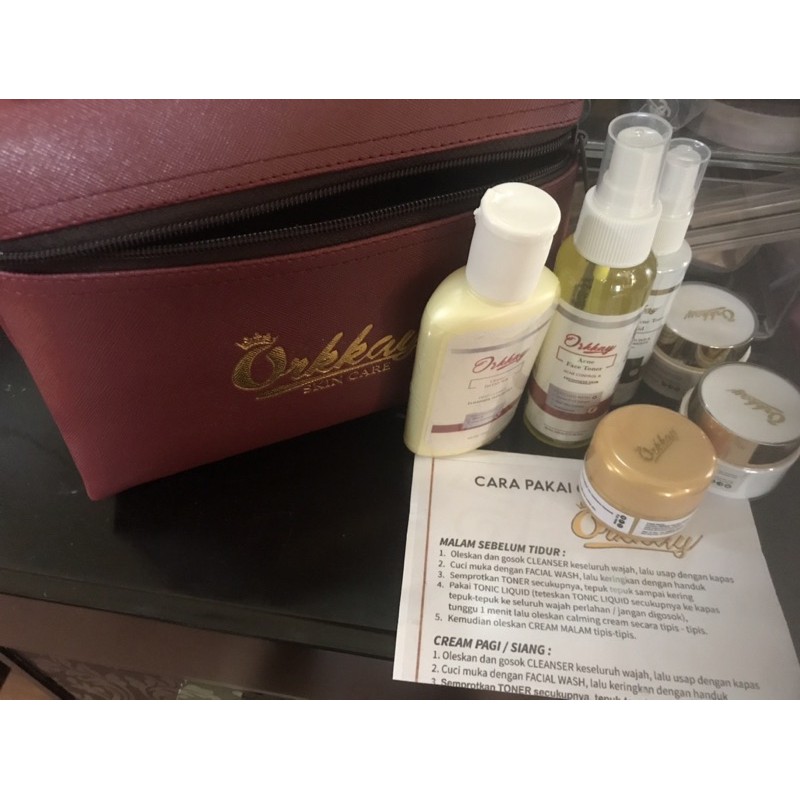 paket premium acne Glow Orkkay skincare100%original(preloved baru 1x pakai aja)
