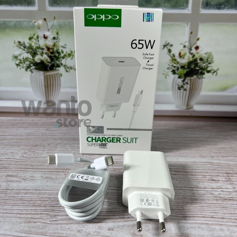 [NEW] Charger Oppo 65W Supervooc Type C to Type C A53 A54 A5 A9 Reno 2 Reno 3 Reno 4 Reno 5 Fast Charging Vooc 30W Type C