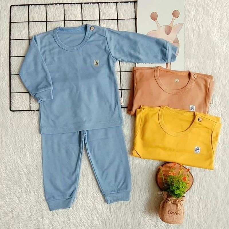 Set Kenzy Baby Panjang Polos Warna