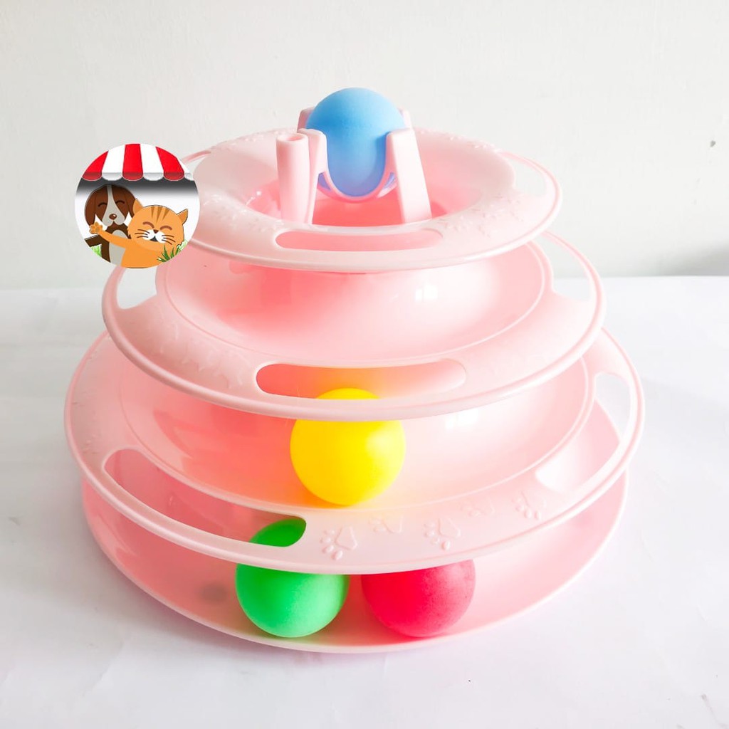 Circular Turntable Cat Toy Mainan Kucing