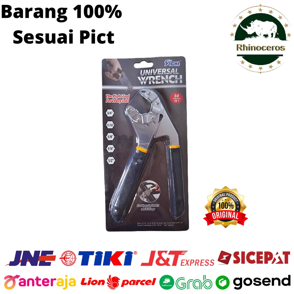 Tang Kunci Inggris Fleksible Universal Alat Pipa Serbaguna 8Inch