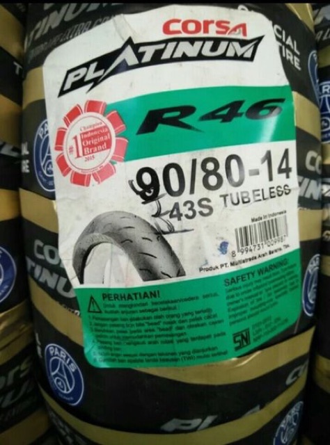 ban corsa R46 ring 14 ukuran 90-80-14 soft compound