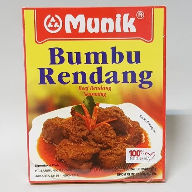 

SAUS-DRESSING- MUNIK BUMBU RENDANG 115 GR -SAUS-DRESSING.