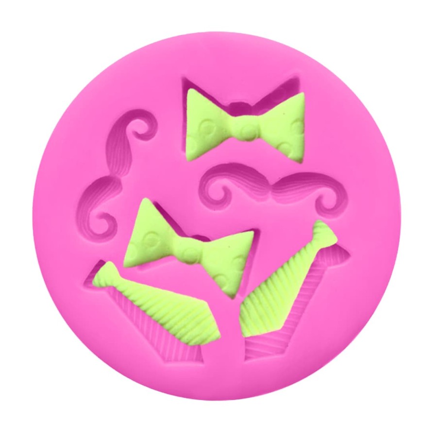 3D Silicone Mold Fondant Cake Decoration - Tiny Bow Tie Mustache