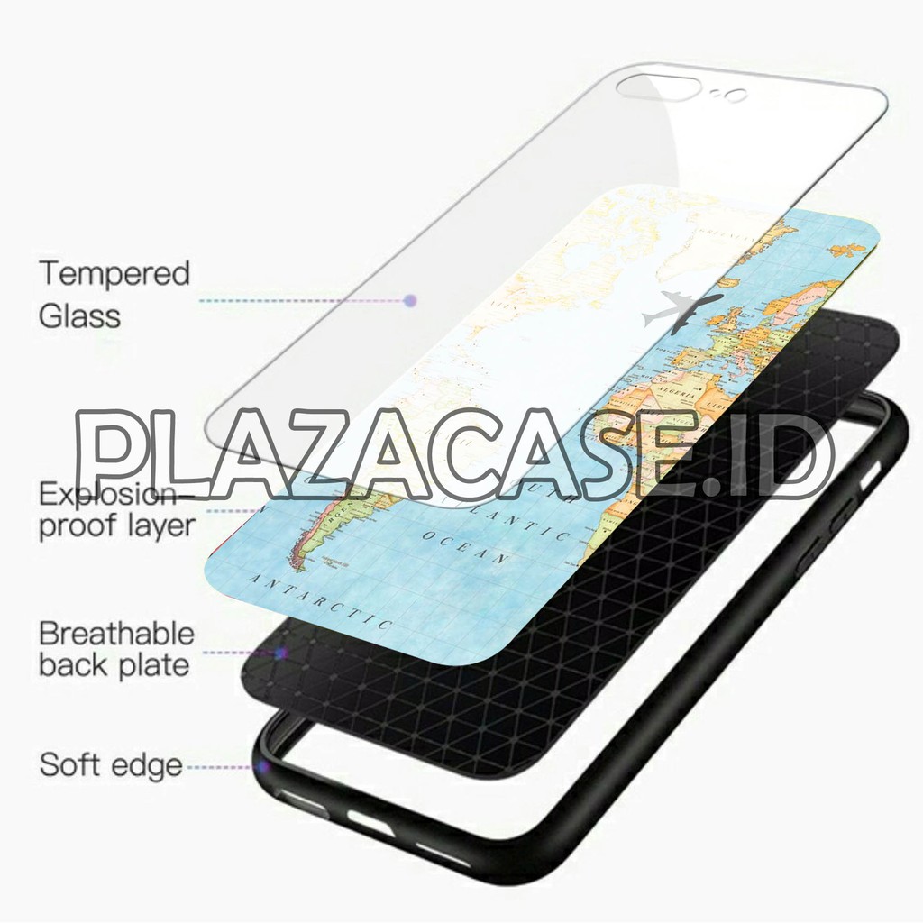 [K06] Case Glass Kaca OPPO A37 A3S A5S A7 A71 A83 A3S A1K F1S F3 F5 F11 RENO 2F A5 A9 2020