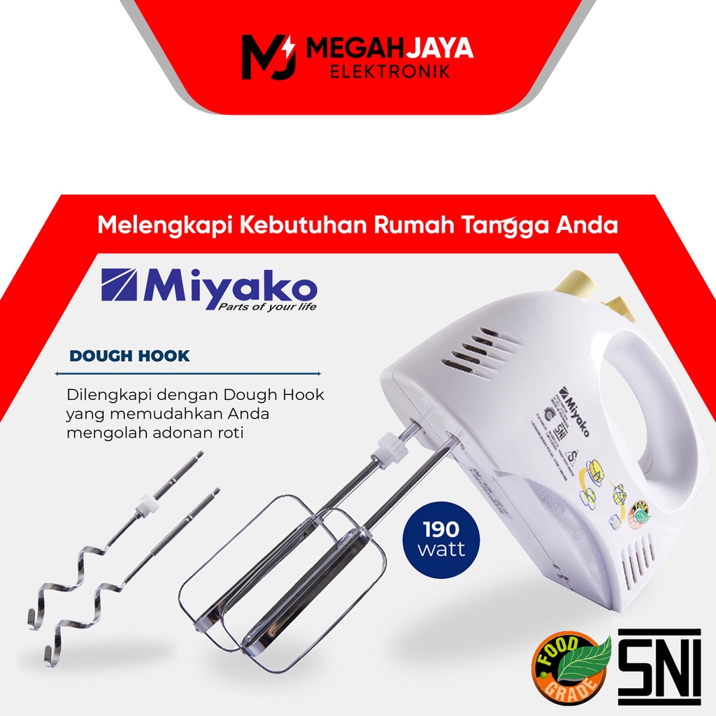 MIYAKO MIXER HM620 / HM 620 / HM-620 (HAND MIXER) GARANSI RESMI