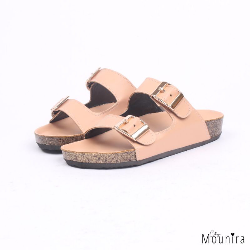 Nathalie Sendal Flat Wanita By Ceisya Mounira-Soft Mocca