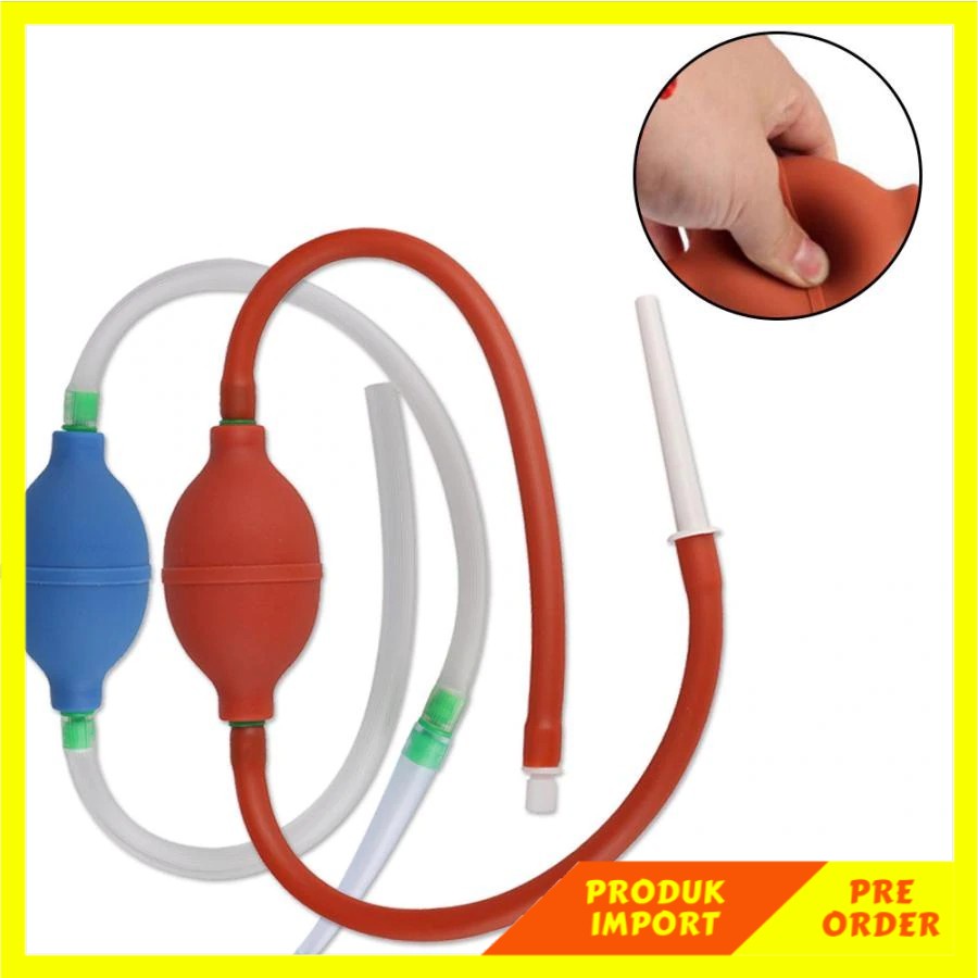 PRODUK IMPORT Double Head Silicone Anal Cleaner Flush Anal Ball Vaginal Anal Douche Cleaning Bulb
