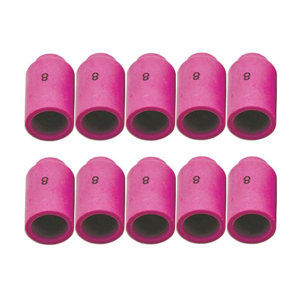 Populer 10pcs Nozzle Keramik 13N08 13N09 Bagian Alat Perlindungan Nozzle Mulut Porselen