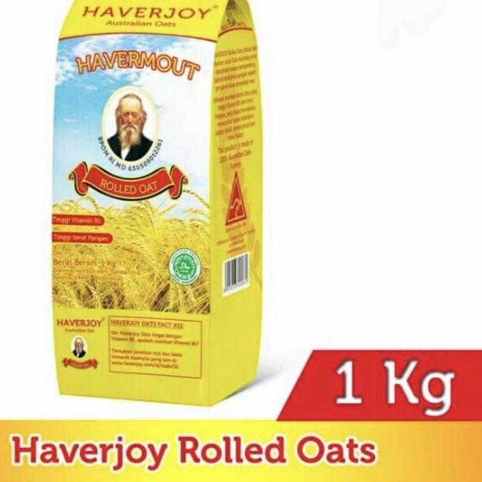 

COD✔️haverjoy havermout rolled oat kuning 1 kg/australian oat|RA6