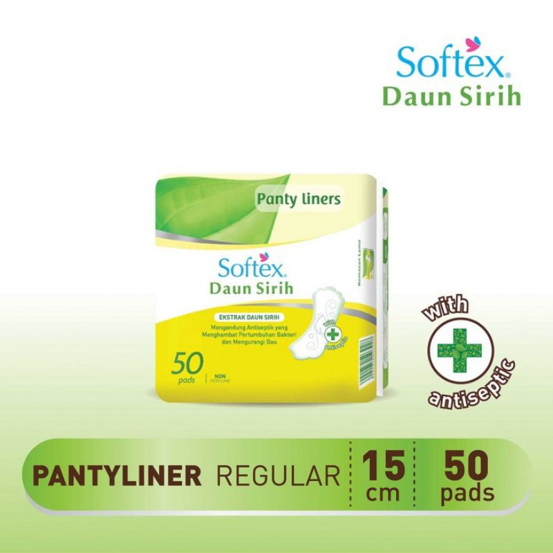 Jual Panty Liners Softex Daun Sirih 50 Pads Shopee Indonesia