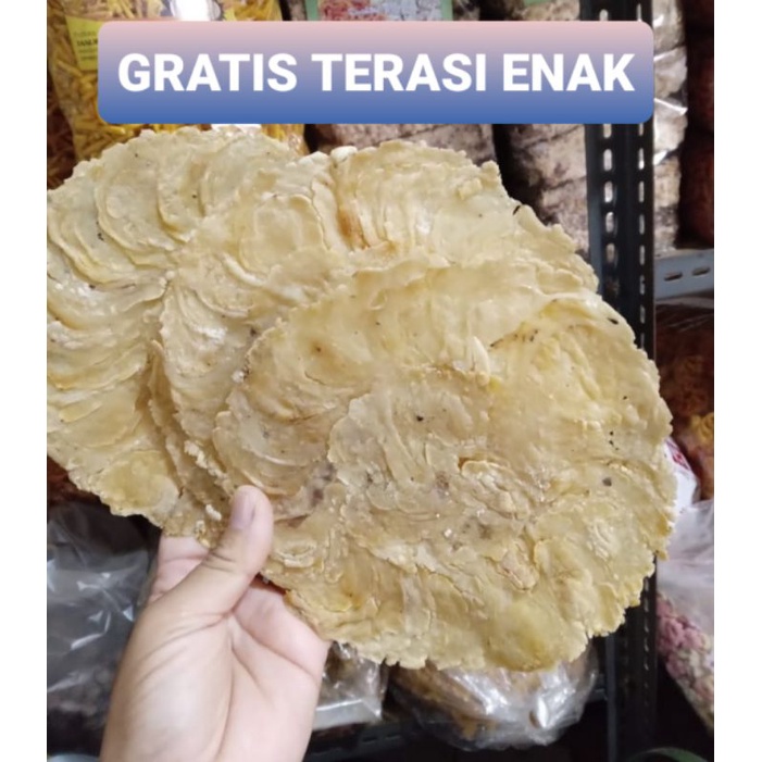 

EMPING LEBAR ORIGINAL 1 kg ENAK GRATIS TERASI khas Cirebon