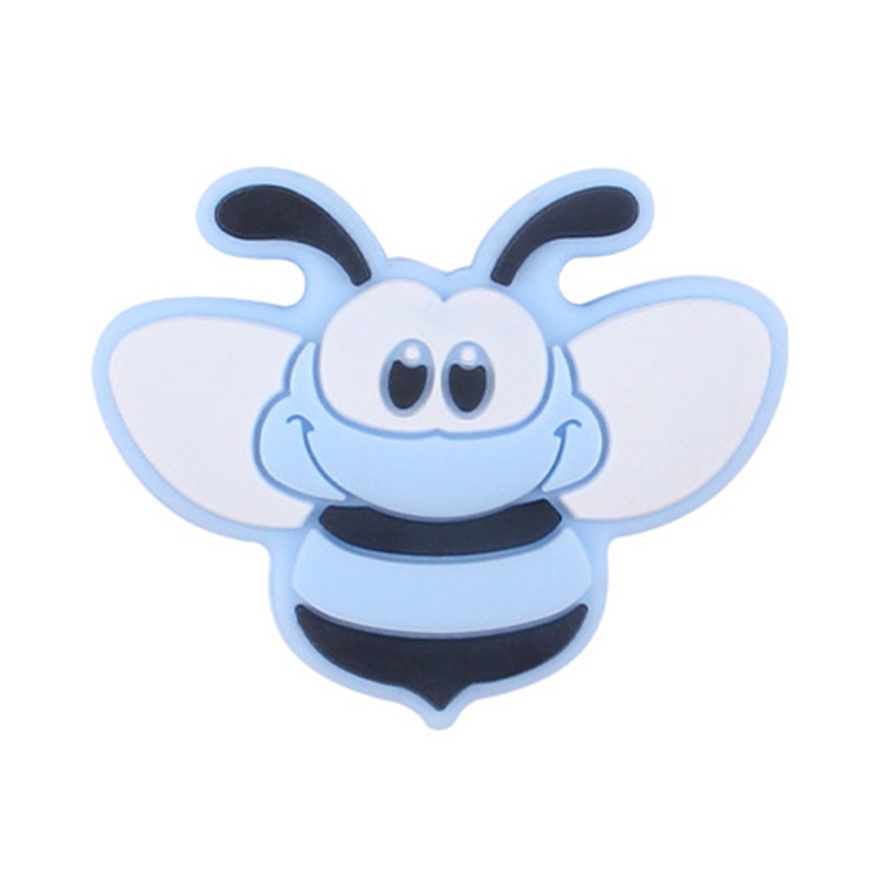 Mary 1pc Mainan Teether Bayi DIY Bentuk Lebah Kartun Bahan Silikon Bebas BPA