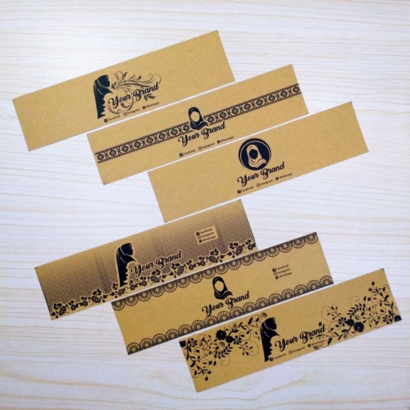 

100 pcs Roll Label Hijab / Roll Label Kertas / Roll Label Custom