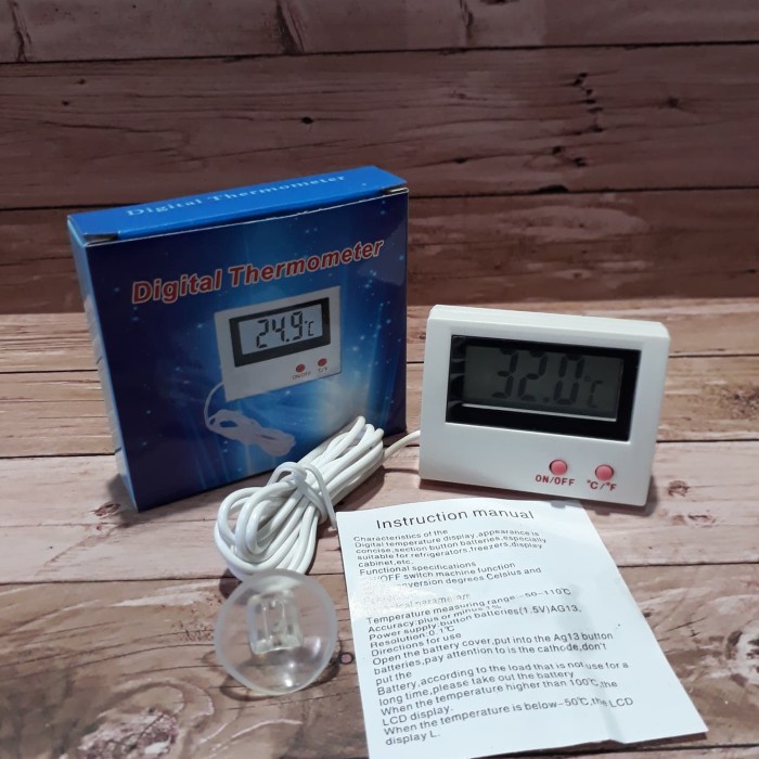 Termometer- Thermometer Digital Kulkas Ukur Suhu -Termometer.
