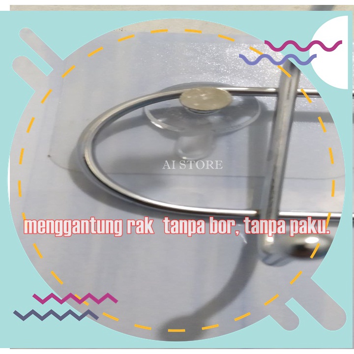 Paku Ajaib Perekat Tanpa Bor Kuat Wall Hook Wall Hanger Gantungan Rak