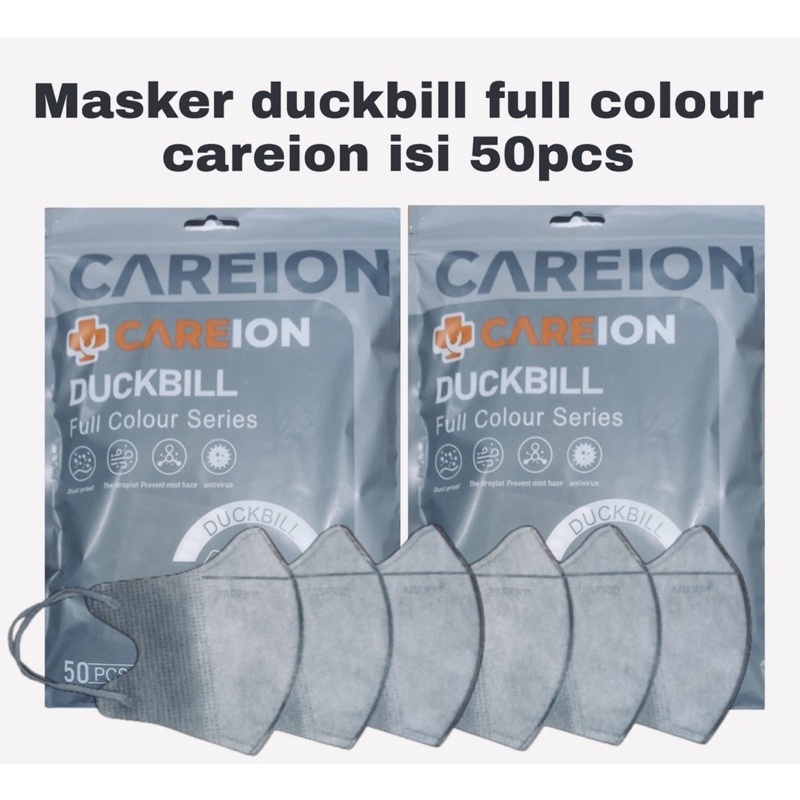 Masker Duckbill ONCARE/ALKINDO/MOUSON ISI 50 PCS 4ply DEWASA - KEMENKES - ORIGINAL