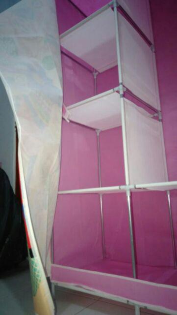 Toko Lemari/lemari Pakaian/lemari Portable Bongkar Pasang (105 Ciss) Shenar