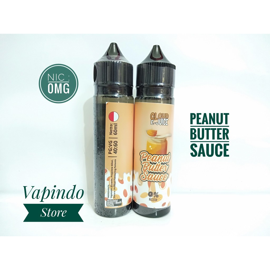 CLOUD EJUICE PEANUT BUTTER SAUCE 60ML 0MG TOR PREMIUM E LIQUID VAPE