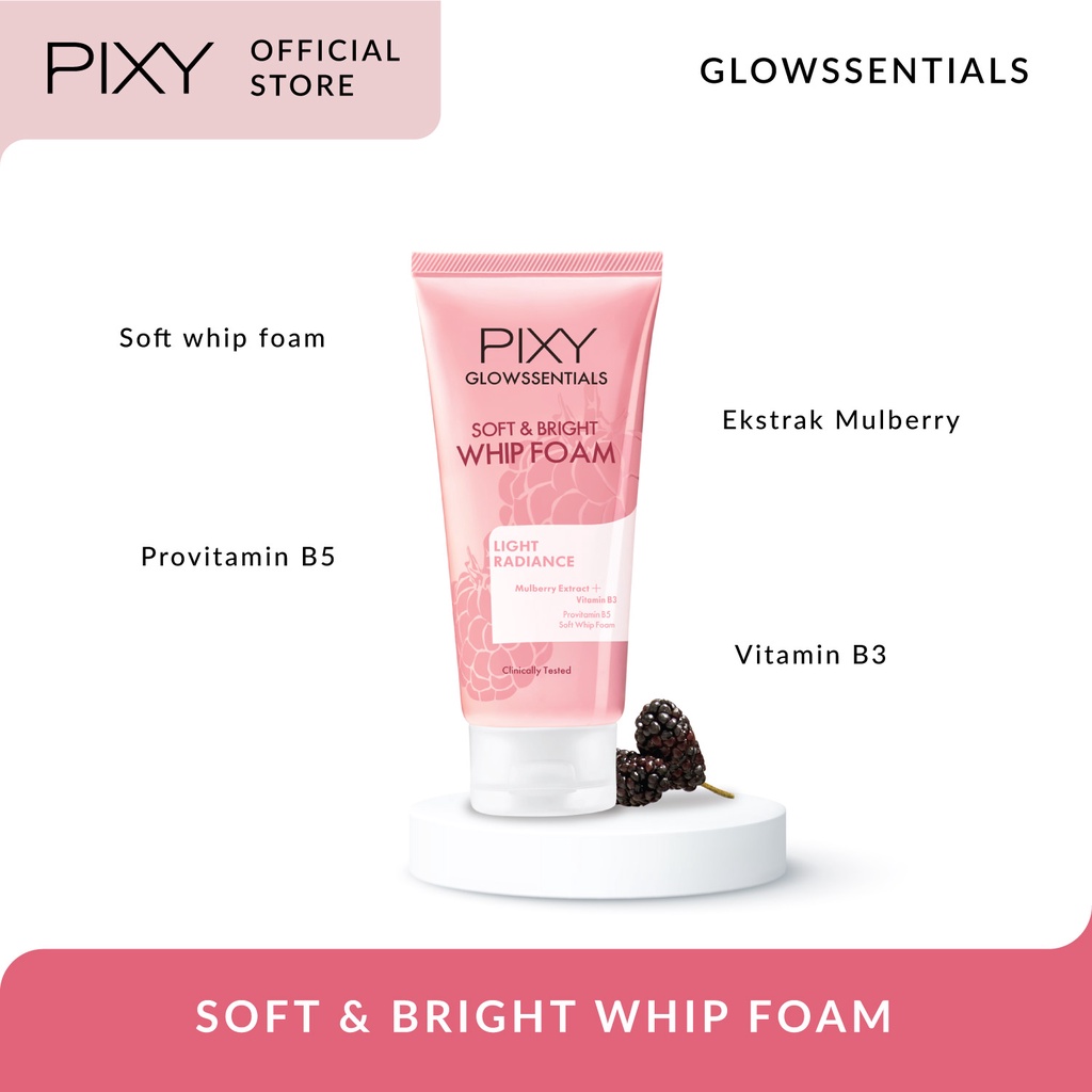 Pixy Glowssentials Soft &amp; Bright Whip Foam 60 gr / Pixy Glowssentials Series