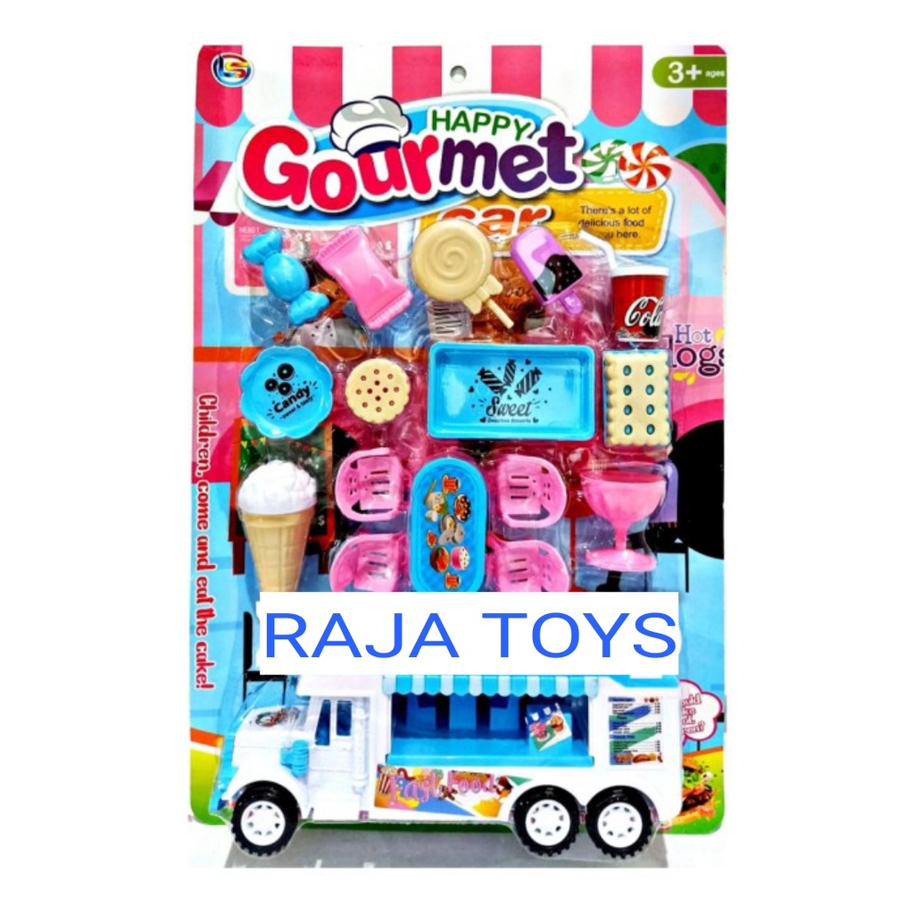MAINAN TRUCK ICE CREAM CANDY SET HAPPY GOURMET CAR LI 5