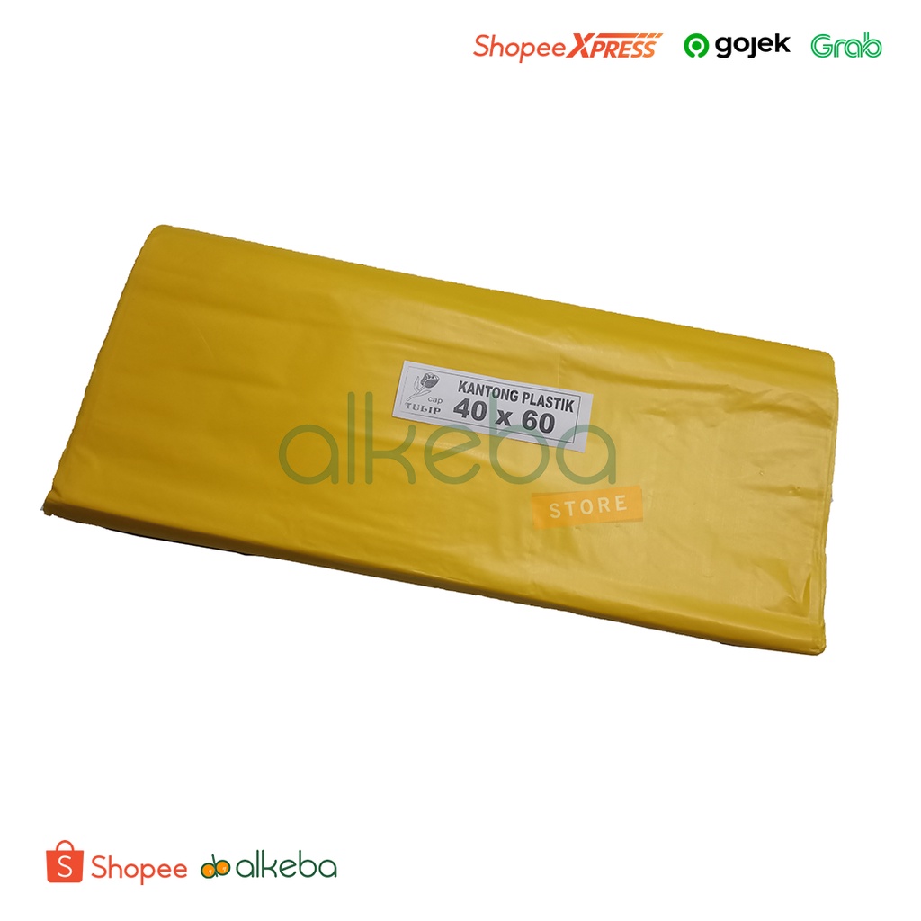 Trash Bag Kuning 40 x 60 cm Tulip Kantong Plastik Sampah Medis isi 66 Lembar
