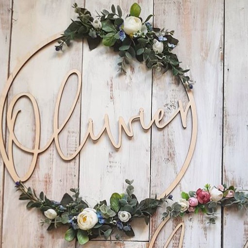 

Papan Nama Tema Floral Diameter 20 Cm