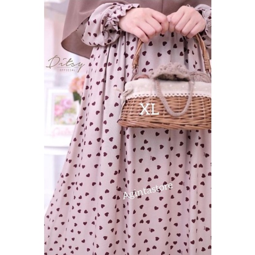 Heart Mocca Nightgown size XL by ditsy