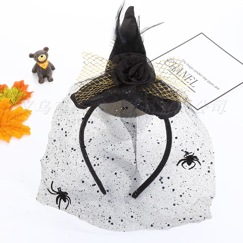 HBWF bando penyihir nenek sihir tutup wajah headband hairband halloween