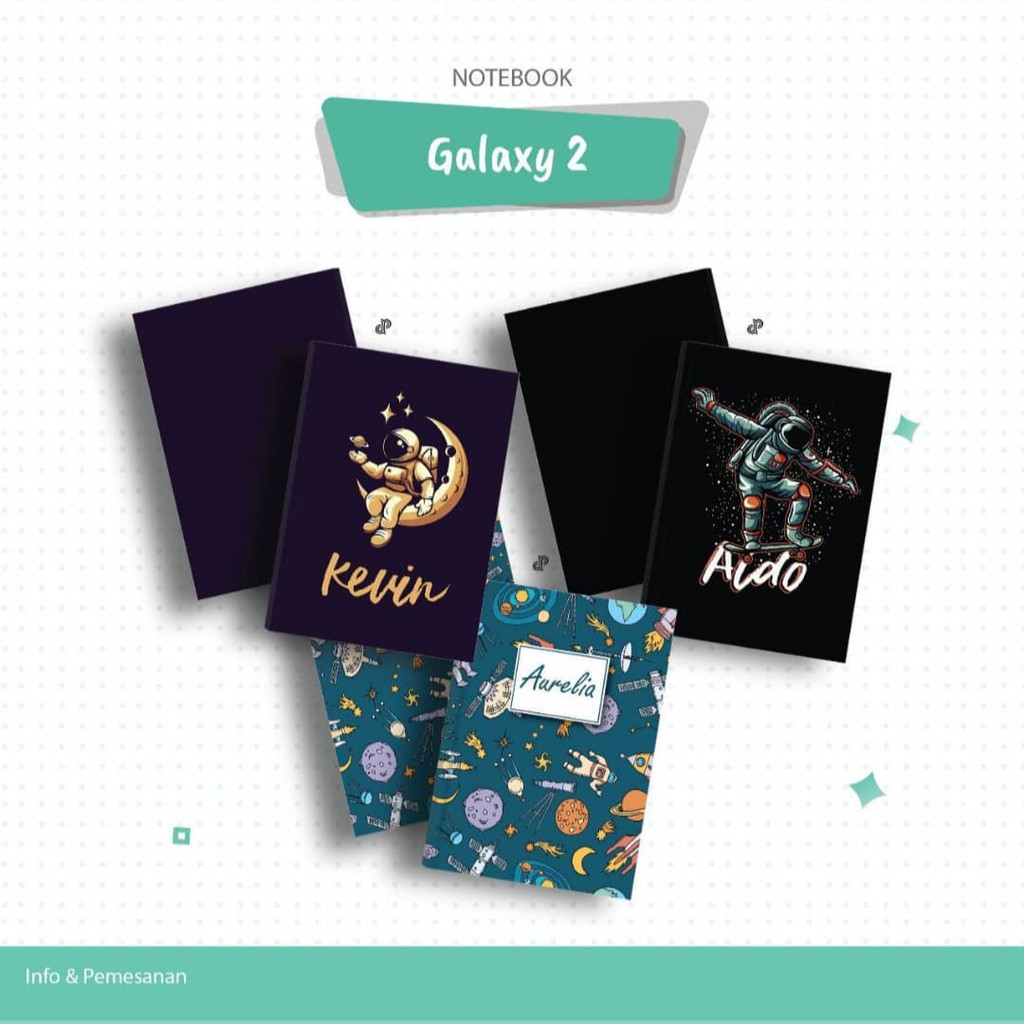 

Notebook Custom Nama Galaxy Galaksi Bintang Art | Jurnal | Diary | Buku Agenda | Notes
