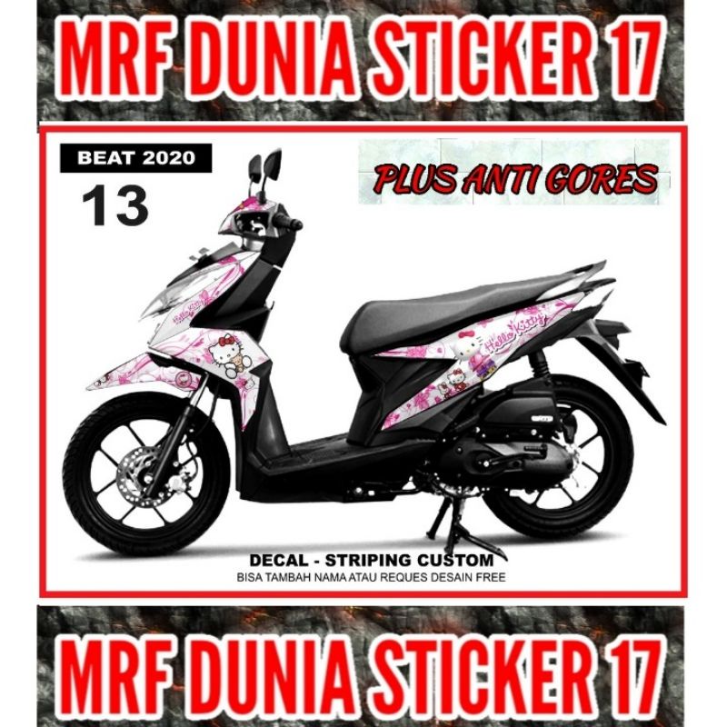 Sticker Decal Motor Beat 2020 Full Body dekal motor Beat 2020 Full Body Stiker Striping motor Beat 2