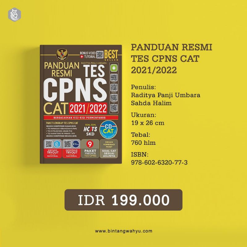 Panduan Resmi Tes CPNS CAT 2021/2022 (Plus CD)