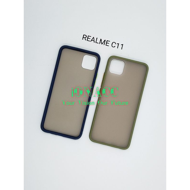 ION CASE MY CHOICE REALME C11 RMX2185 -HARDCASE DOVE TPU MACARON