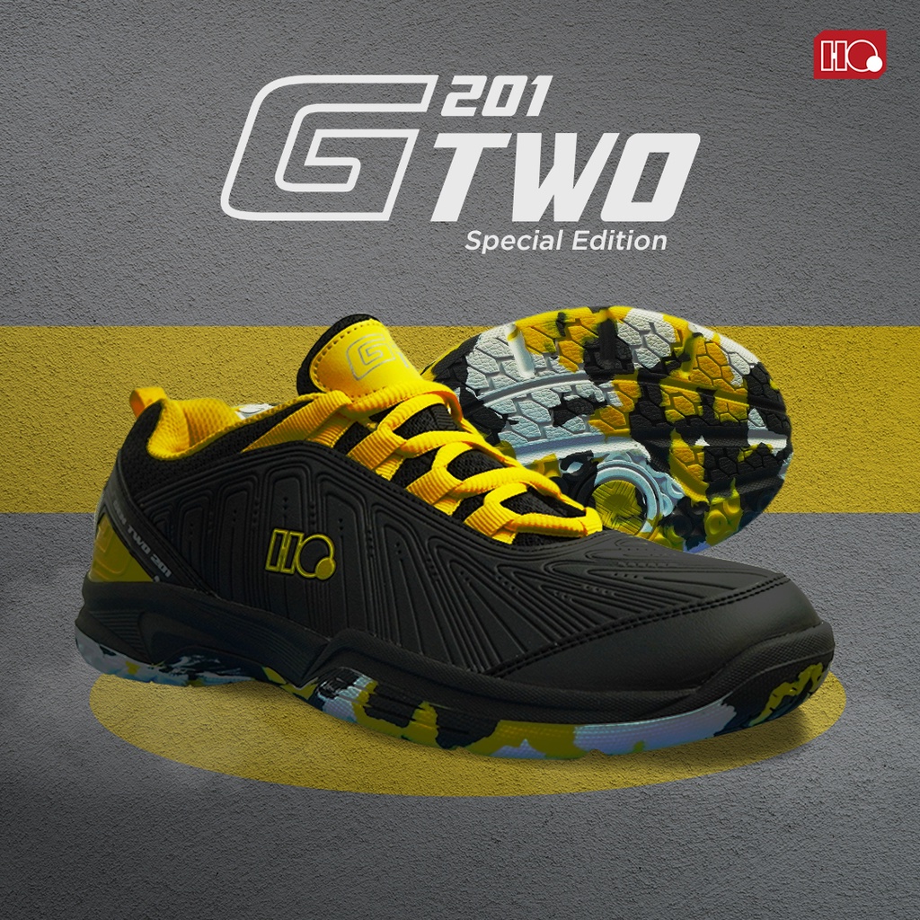 Hi-Qua Sepatu Badminton Bulutangkis G-Two Special Edition Shadow