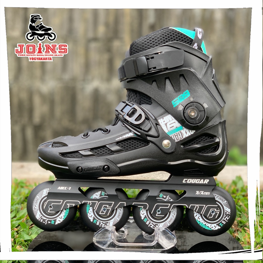 Sepatu Roda Inline Skate Cougar MZS509C Black