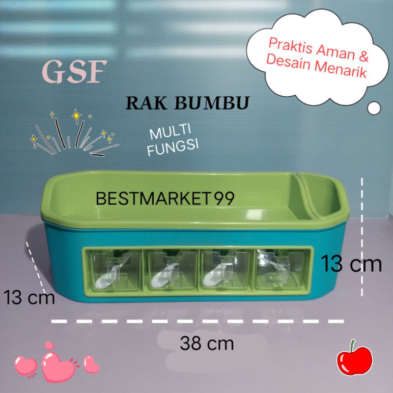Rak Bumbu Multi Fungsi GSF Praktis Desain Menarik