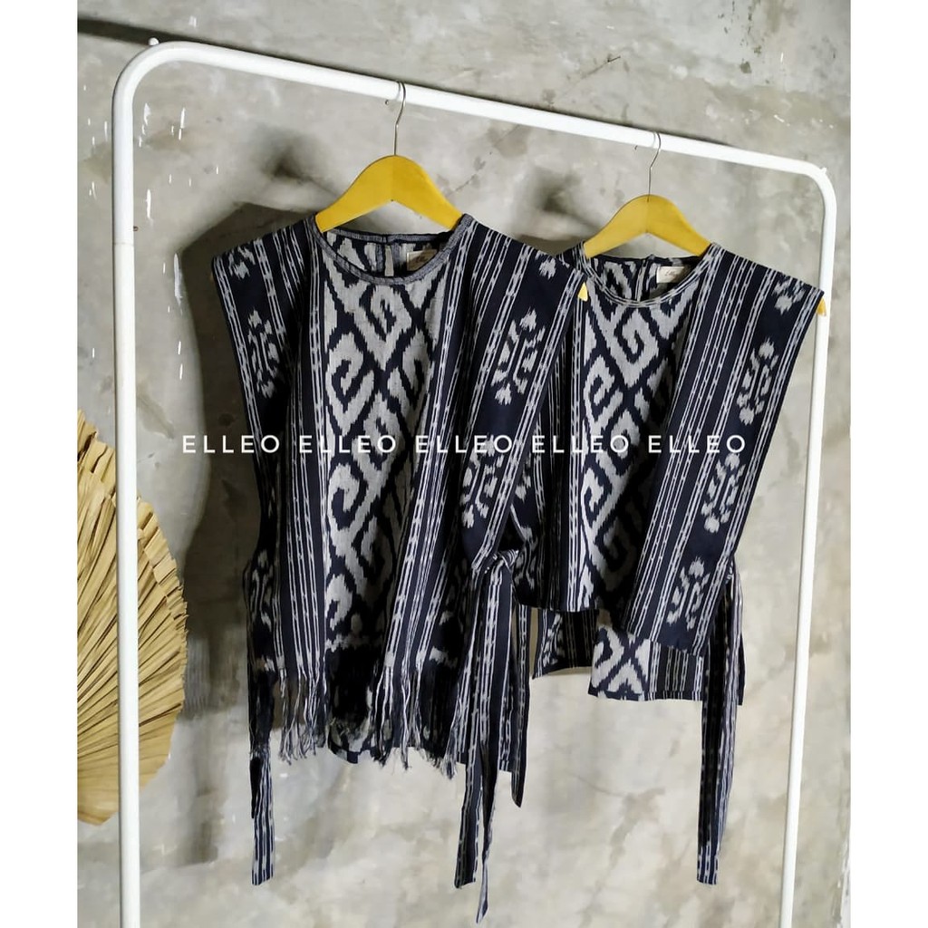 ELLEO ETNIK VEST TENUN IKAT ( TORA VEST/ROMPI WANITA )