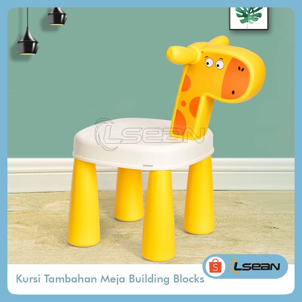 KURSI TAMBAHAN MEJA BUILDING BLOCKS KURSI MAKAN ANAK